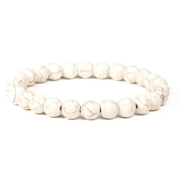 White Turquoise Bracelet (6mm,8mm)