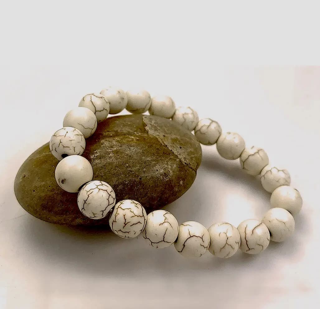 White Turquoise Bracelet (6mm,8mm)