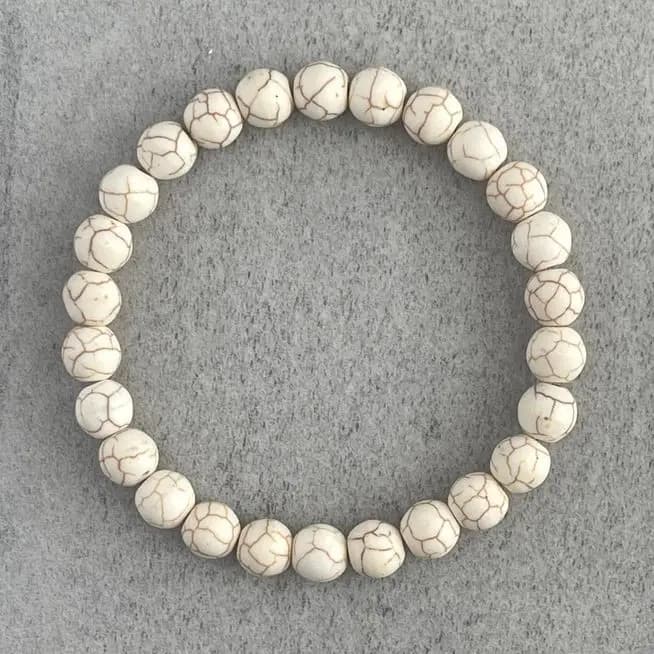 White Turquoise Bracelet (6mm,8mm)